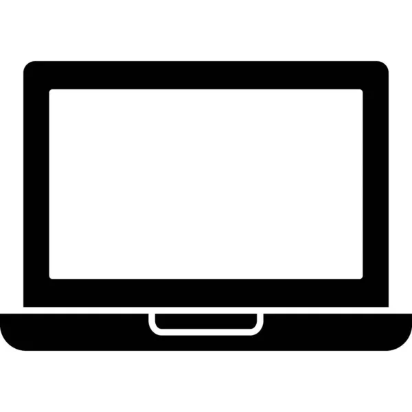 Laptop Isolated Vector Symbol Das Leicht Geändert Oder Bearbeitet Werden — Stockvektor
