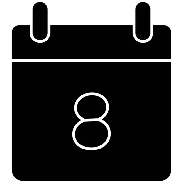 Calendar Isolated Vector Icon Which Can Easily Modify Edit — Stock Vector