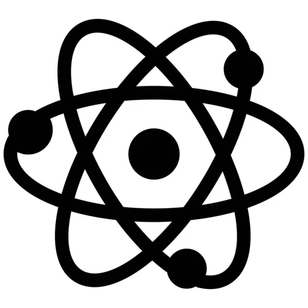 Μεμονωμένο Εικονίδιο Διανύσματος Atom Οποίο Μπορεί Εύκολα Τροποποιήσει Επεξεργαστεί — Διανυσματικό Αρχείο