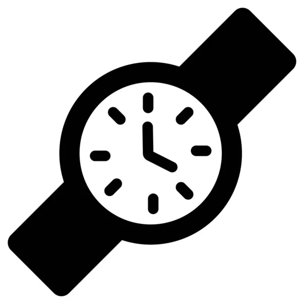 Icono Del Vector Aislado Del Reloj Que Puede Modificar Editar — Vector de stock