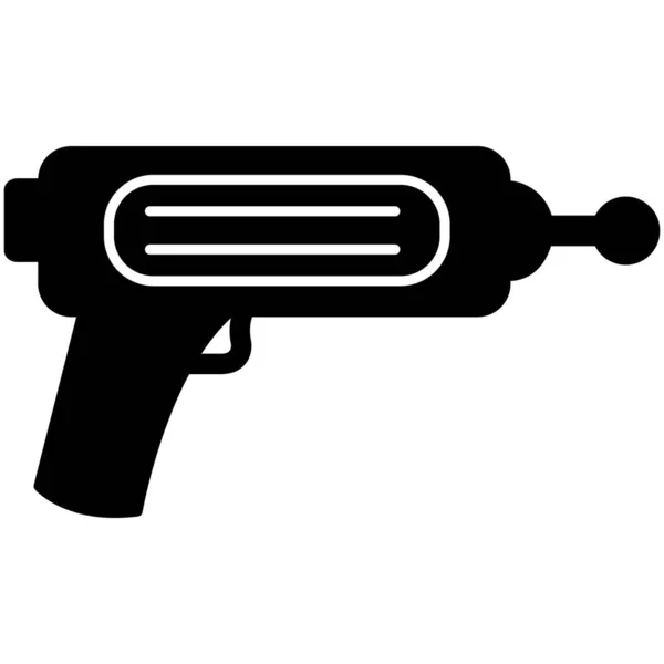 Isolato Icona Vettoriale Pistola Laser Che Può Facilmente Modificare Modificare — Vettoriale Stock