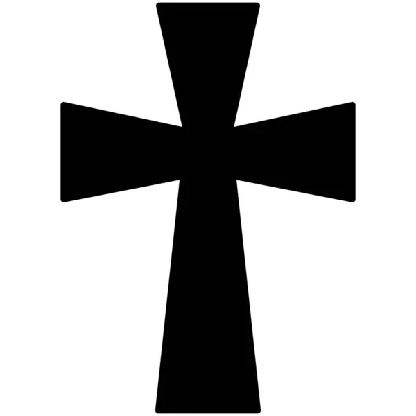 Христианский Крест Изолированный Вектор Значок Который Легко Изменять Редактировать — стоковый вектор