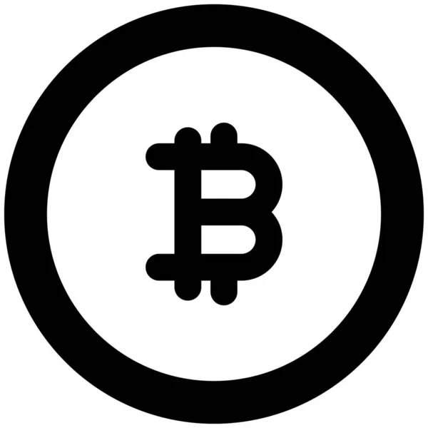 Ikona Bitcoin Isolated Vector Która Może Łatwo Modyfikować Lub Edytować — Wektor stockowy