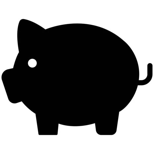 Piggybank Elszigetelt Vektor Ikon Amely Könnyen Módosítható Vagy Szerkeszthető — Stock Vector