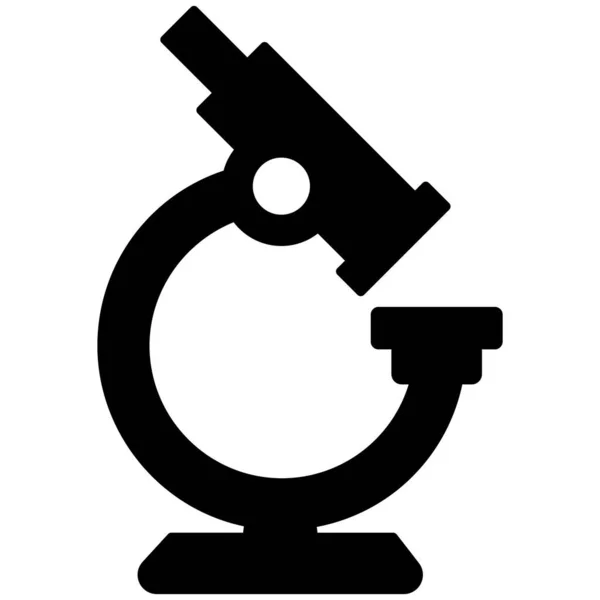 Icono Del Vector Aislado Del Microscopio Que Puede Modificar Editar — Vector de stock