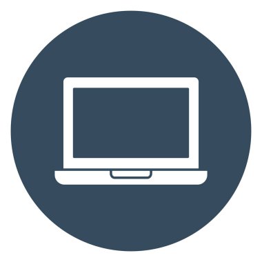 Kolayca değiştirebilen ya da düzenleyebilen dizüstü bilgisayar izole edilmiş Vektör simgesi