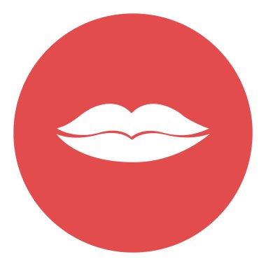 Kolayca değiştirebilen ya da düzenleyebilen Lips İzole Vektör simgesi