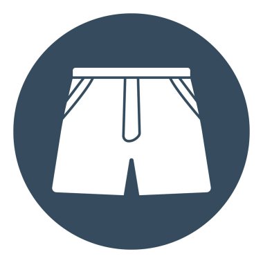 Kolayca değiştirebilen ya da düzenleyebilen kısa elbise izole edilmiş Vektör simgesi