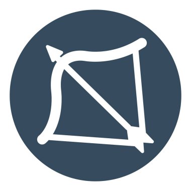 Okçuluk Kolayca düzenleyebilen ve düzenleyebilen izole edilmiş Vektör simgesi