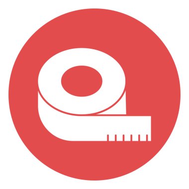 Kolayca değiştirilebilen veya düzenlenebilen izole edilmiş vektör simgesini bantla