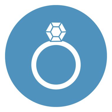 Elmas yüzük izole Vektör simgesi kolayca düzenleyebilir veya değiştirebilir