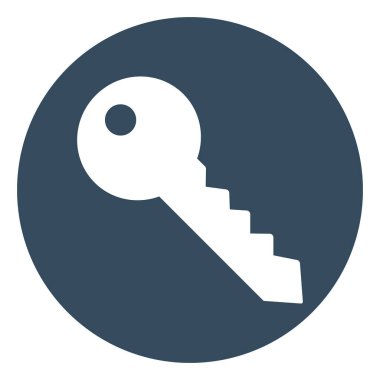 Anahtar izole vektör simgesi hangi kolayca düzenlemek veya değiştirmek