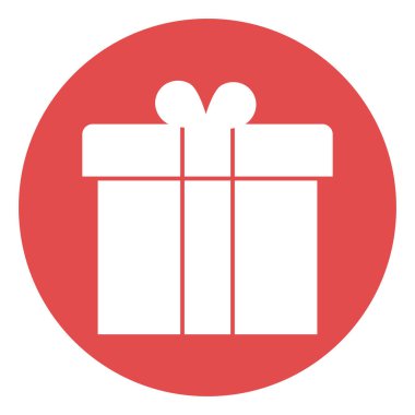 hediye kutusu izole edilmiş Vektör simgesi kolayca değiştirilebilir veya düzenlenebilir