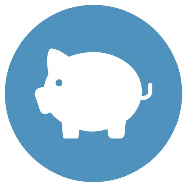Piggybank İzole Vektör simgesi kolayca düzenleyebilir ya da değiştirebilir
