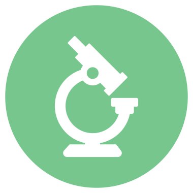 Kolayca değiştirebilen ya da düzenleyebilen mikroskop izole edilmiş Vektör simgesi