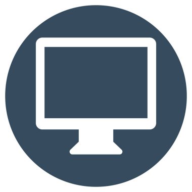 Kolayca düzenleyebilen ve düzenleyebilen LCD Ekran İzole Vektör simgesi