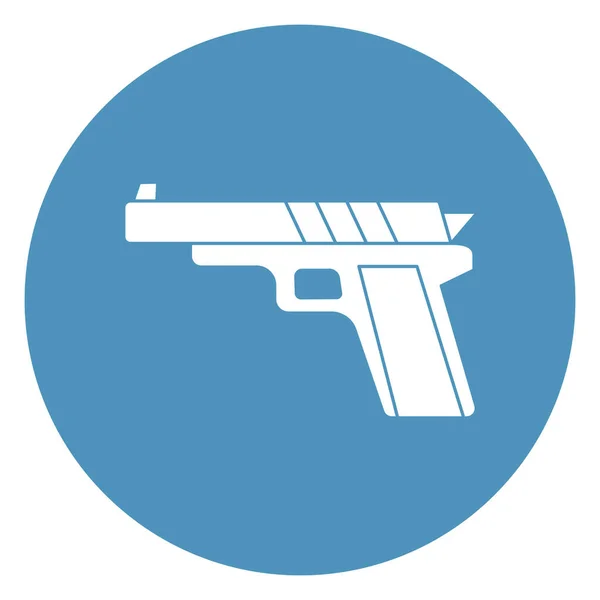 Pistola Icono Vector Aislado Que Puede Modificar Editar Fácilmente — Archivo Imágenes Vectoriales