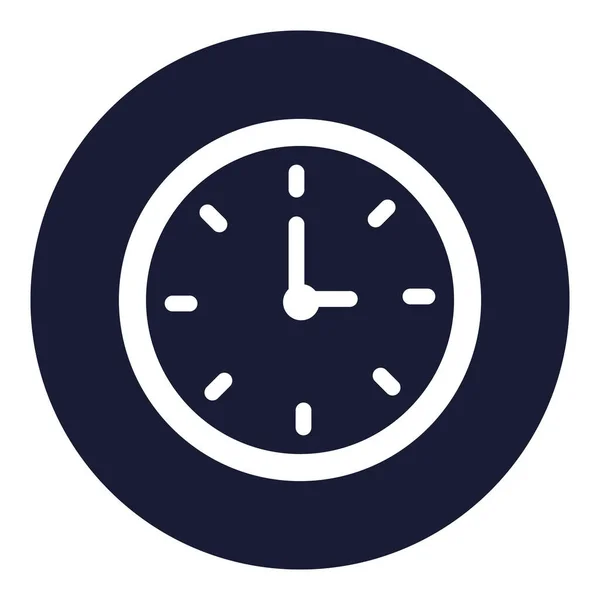 Uhr Isoliertes Vektorsymbol Das Leicht Geändert Oder Bearbeitet Werden Kann — Stockvektor