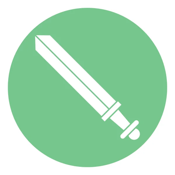 Isoliertes Vektor Symbol Mit Schwert Das Leicht Geändert Oder Bearbeitet — Stockvektor