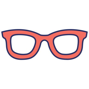Gözlük İzole Vektör simgesi kolayca düzenleyebilir ya da değiştirebilir