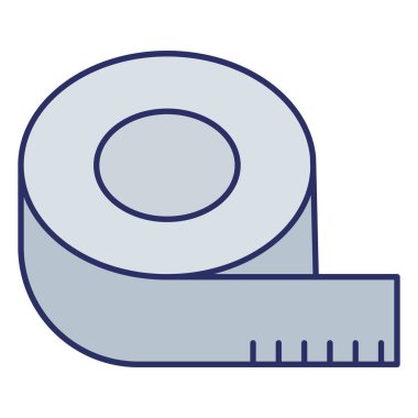 Kolayca değiştirilebilen veya düzenlenebilen izole edilmiş vektör simgesini bantla