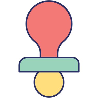 Emzik İzole Vektör simgesi kolayca düzenleyebilir ya da değiştirebilir