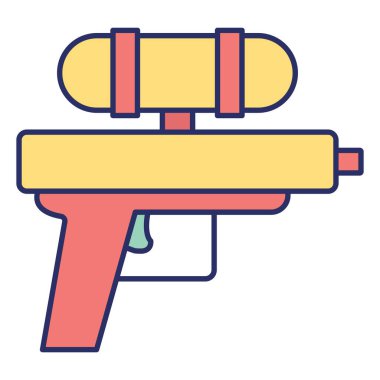 su tabancası izole edilmiş vektör simgesi kolayca değiştirilebilir ya da düzenlenebilir