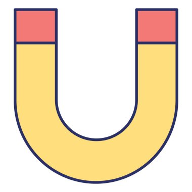 Kolayca değiştirebilen ya da düzenleyebilen Manyetik İzole Vektör simgesi