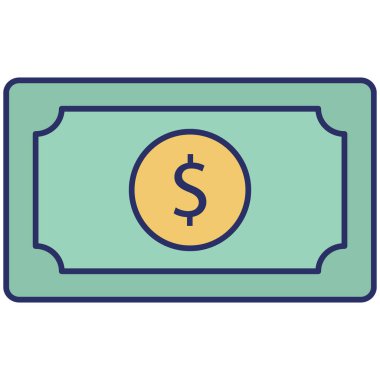 Kolayca değiştirebilen veya düzenleyebilen Nakit İzole Vektör simgesi