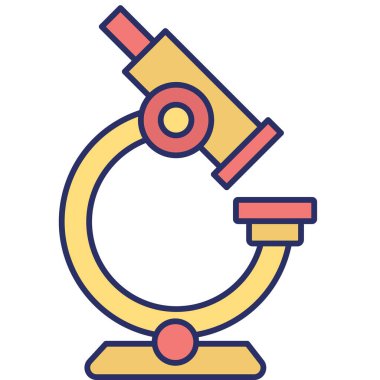 Kolayca değiştirebilen ya da düzenleyebilen mikroskop izole edilmiş Vektör simgesi