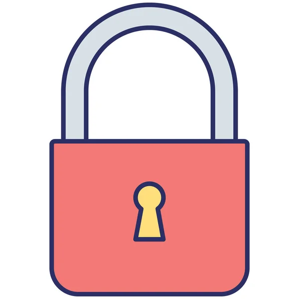 Security Lock Isolated Vector Icon Which Can Easily Modify Edit — Stock Vector