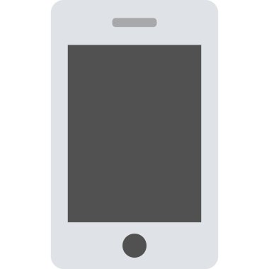 Kolayca değiştirilebilen veya düzenlenebilen mobil izole vektör simgesi