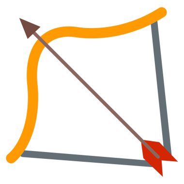 Okçuluk Kolayca düzenleyebilen ve düzenleyebilen izole edilmiş Vektör simgesi