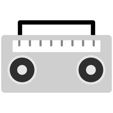 Kolayca değiştirebilen veya düzenleyebilen Radyo İzole Vektör simgesi