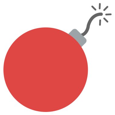 Kolayca düzenleyebilen ya da düzenleyebilen izole edilmiş vektör simgesini bombala