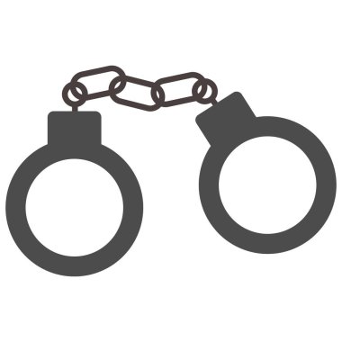 Kelepçelenmiş Vektör simgesi kolayca değiştirilebilir ya da düzenlenebilir