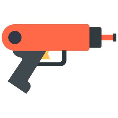 Oyuncak tabancası izole edilmiş Vektör simgesi kolayca değiştirebilir ya da düzenleyebilir