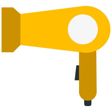 Saç kurutma makinesi izole edilmiş vektör simgesi kolayca düzenleyebilir ya da değiştirebilir