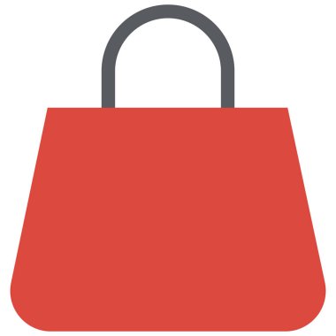 Kolayca değiştirebilen ya da düzenleyebilen el çantası izole edilmiş Vektör simgesi