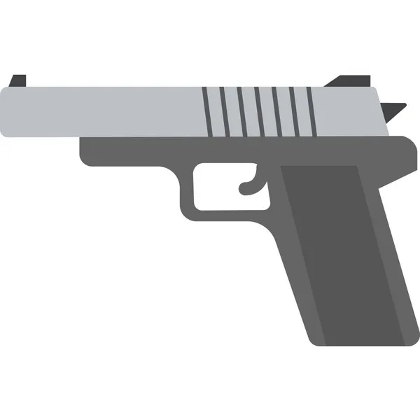 Pistola Icono Vector Aislado Que Puede Modificar Editar Fácilmente — Vector de stock