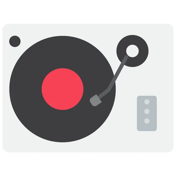 Turntable Isolated Vector Icon Which Can Easily Modify Edit — Stock Vector