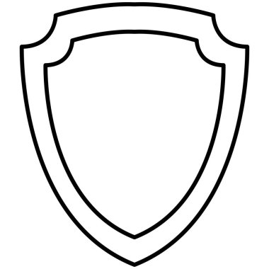 Kolayca düzenleyebilen ve düzenleyebilen yalıtılmış vektör simgesini kalkanla