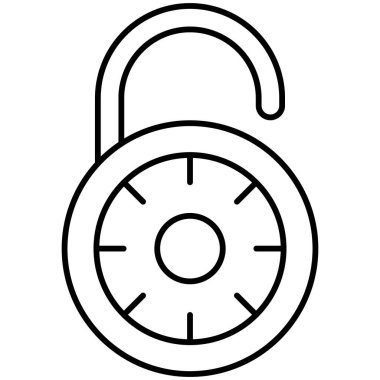 Kolayca değiştirebilen ya da düzenleyebilen izole edilmiş Vektör simgesinin kilidini aç