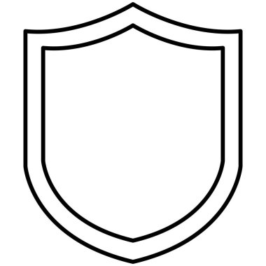 Kolayca düzenleyebilen ve düzenleyebilen yalıtılmış vektör simgesini kalkanla