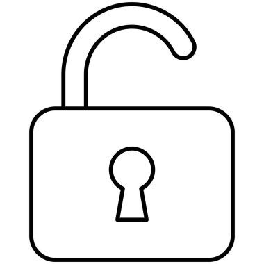 Kolayca değiştirebilen veya düzenleyebilen asma kilit izole edilmiş Vektör simgesi