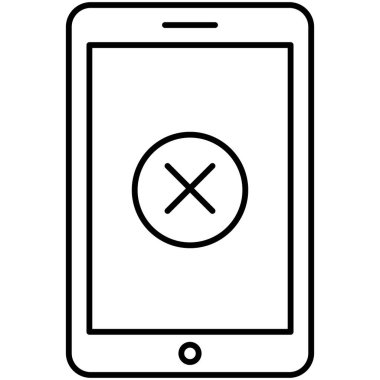 Kolayca düzenleyebilen ve düzenleyebilen mobil hata izole edilmiş Vektör simgesi