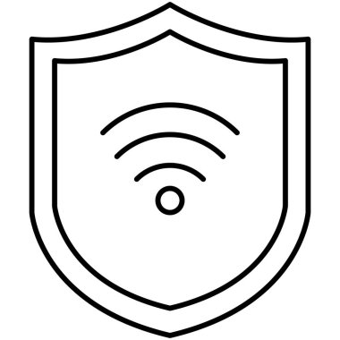 İnternet güvenliği izole edilmiş vektör simgesi kolayca değiştirilebilir ya da düzenlenebilir