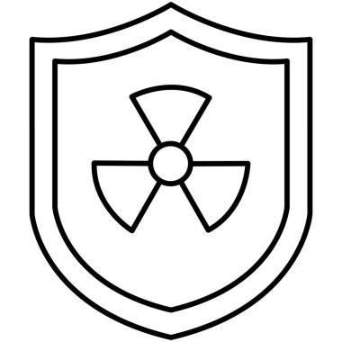 Radyasyon İzole Vektör simgesi kolayca değiştirebilir veya düzenleyebilir