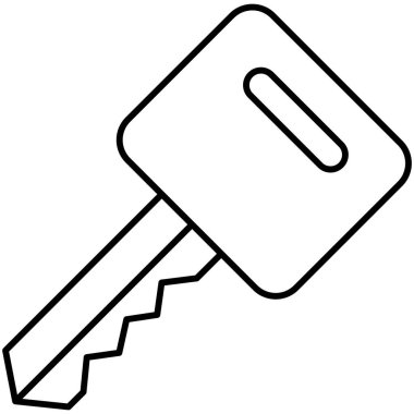 Anahtar izole vektör simgesi hangi kolayca düzenlemek veya değiştirmek