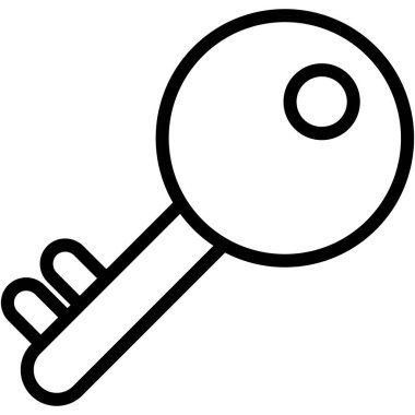 Anahtar izole vektör simgesi hangi kolayca düzenlemek veya değiştirmek